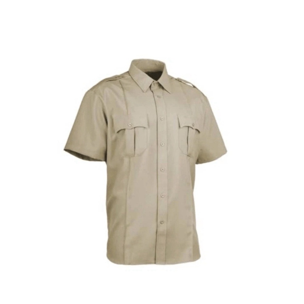 The Force Men's Tan Poly/Rayon Professional Performance Uniform  Deluxe 20/24